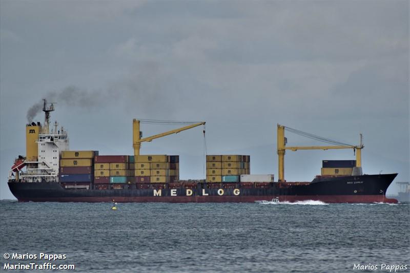 med corlu (Container Ship) - IMO 9106479, MMSI 271044633, Call Sign TCA4362 under the flag of Turkey