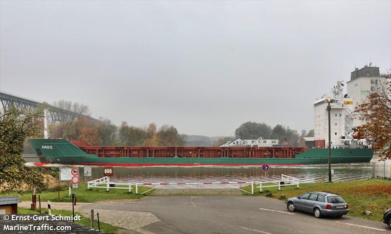 amiko (General Cargo Ship) - IMO 9125669, MMSI 277563000, Call Sign LYBQ under the flag of Lithuania