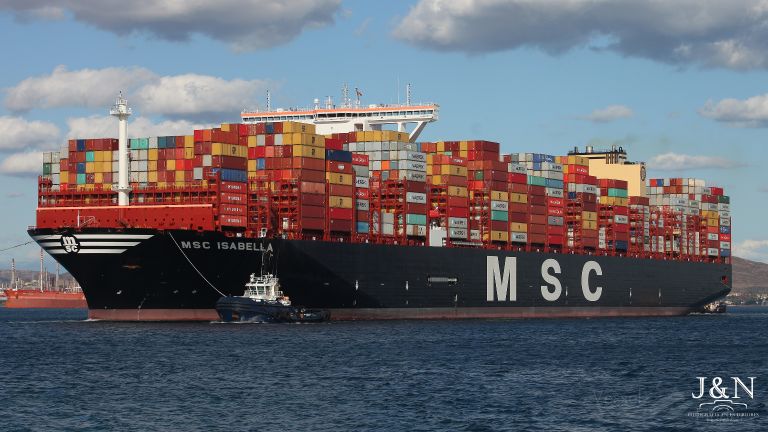 msc isabella (Container Ship) - IMO 9839272, MMSI 353590000, Call Sign HP3521 under the flag of Panama
