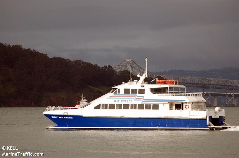 bay breeze (Passenger Ship) - IMO 9083392, MMSI 366971280, Call Sign WDJ9271 under the flag of United States (USA)