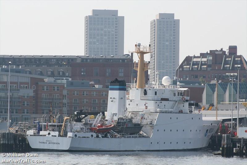 thomas jefferson (Research Vessel) - IMO 8892033, MMSI 369958000, Call Sign WTEA under the flag of United States (USA)