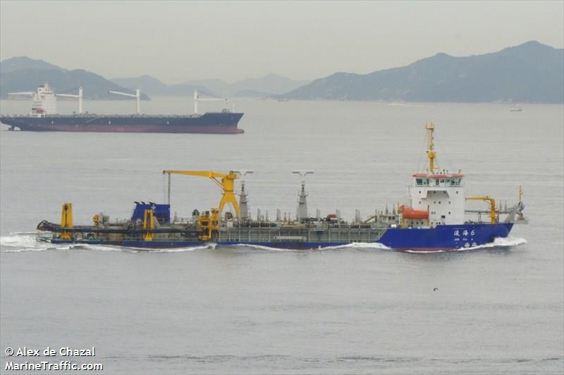 jun hai 6 (Hopper Dredger) - IMO 9620047, MMSI 413472940, Call Sign BSPQ under the flag of China