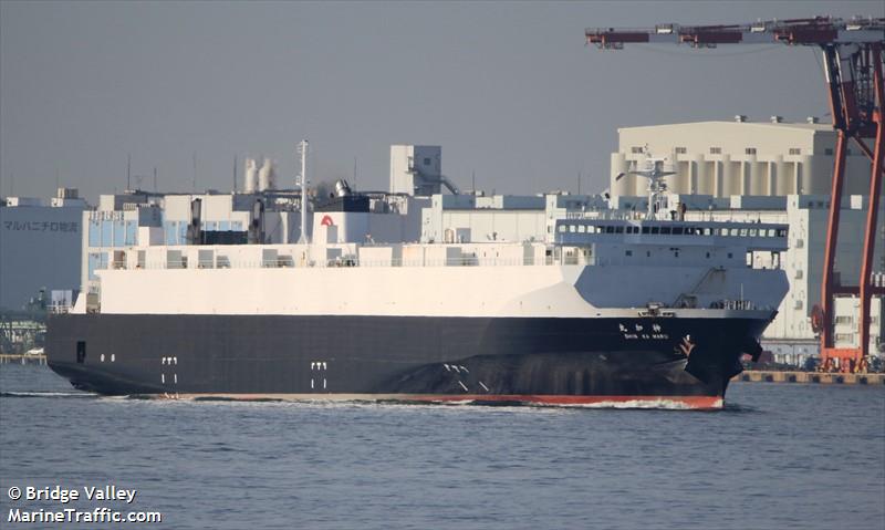 shinka maru (Ro-Ro Cargo Ship) - IMO 9700275, MMSI 431005364, Call Sign JD3630 under the flag of Japan