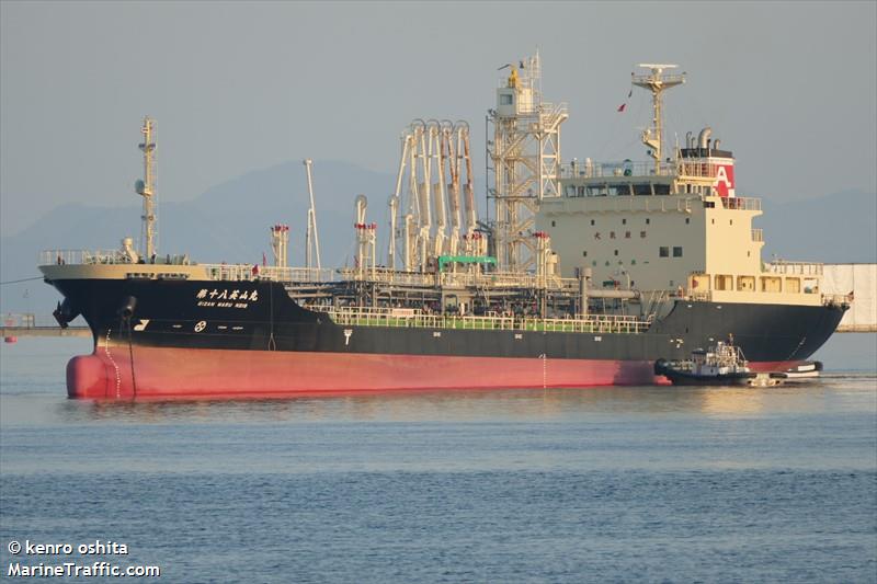 eizan maru no.18 (Chemical/Oil Products Tanker) - IMO 9701607, MMSI 431005734, Call Sign JD3750 under the flag of Japan