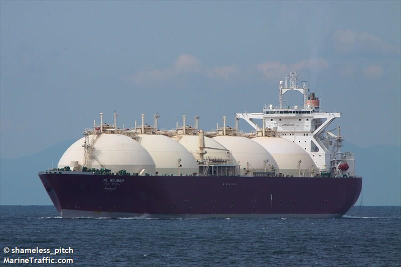 al wajbah (LNG Tanker) - IMO 9085625, MMSI 431908000, Call Sign JPDR under the flag of Japan