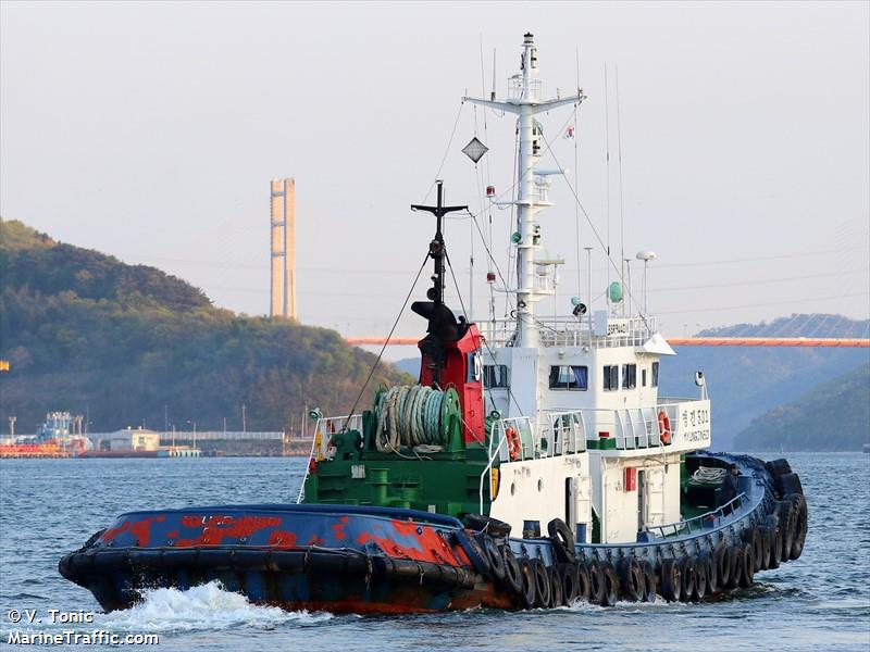 myung jin 501 (Tug) - IMO 8994427, MMSI 440106460, Call Sign DSQJ7 under the flag of Korea