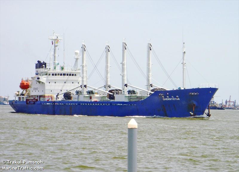 cherry star (Refrigerated Cargo Ship) - IMO 9015840, MMSI 441377000, Call Sign DSNK2 under the flag of Korea