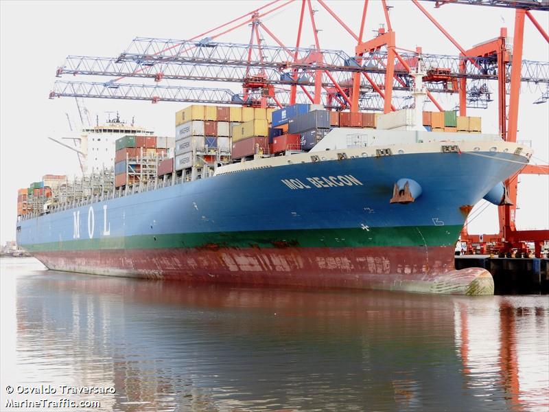 seaspan beacon (Container Ship) - IMO 9713337, MMSI 477066700, Call Sign VROB9 under the flag of Hong Kong