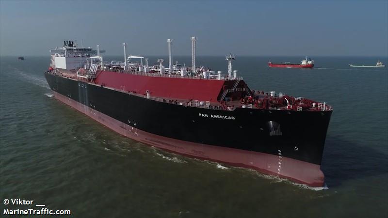 pan americas (LNG Tanker) - IMO 9750232, MMSI 477142700, Call Sign VRQC3 under the flag of Hong Kong