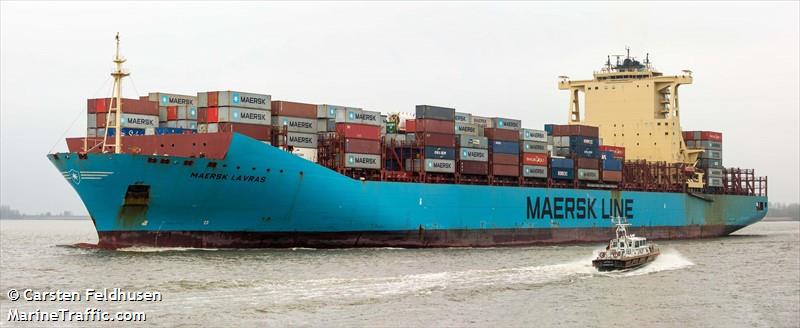 maersk lavras (Container Ship) - IMO 9526928, MMSI 477535200, Call Sign VRJH6 under the flag of Hong Kong