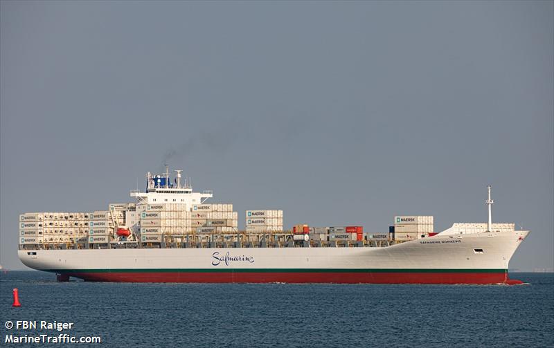 safmarine nomazwe (Container Ship) - IMO 9294381, MMSI 477552800, Call Sign VRKZ7 under the flag of Hong Kong