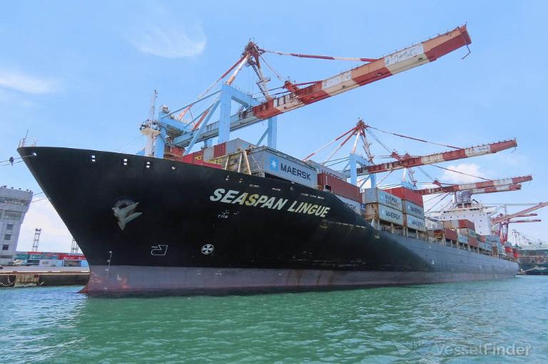 seaspan lingue (Container Ship) - IMO 9443475, MMSI 477744200, Call Sign VRGR3 under the flag of Hong Kong