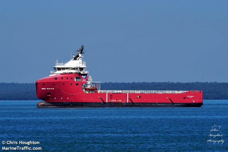 mma plover (Offshore Tug/Supply Ship) - IMO 9737199, MMSI 503385000, Call Sign VJN4781 under the flag of Australia