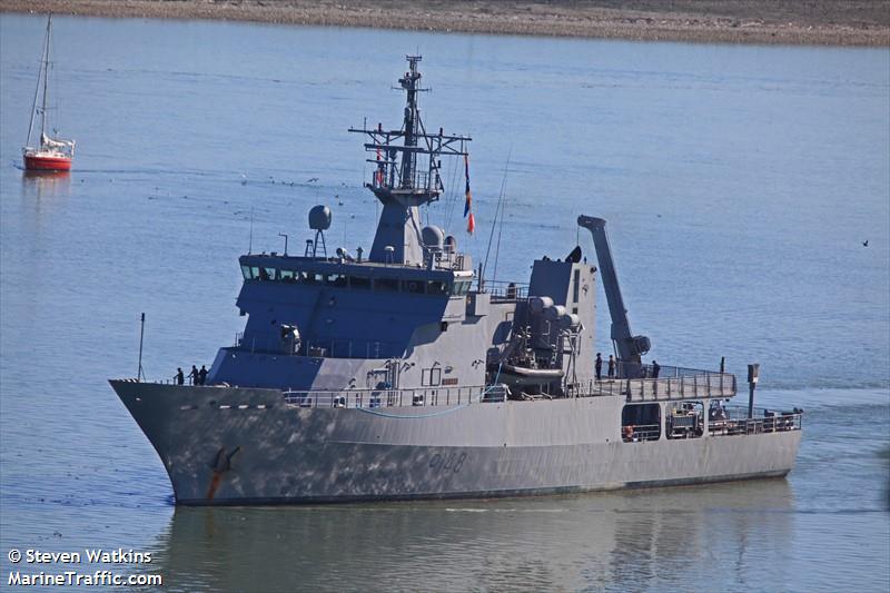 hmnzs otago (Patrol Vessel) - IMO 9368479, MMSI 512155000, Call Sign ZMKF under the flag of New Zealand
