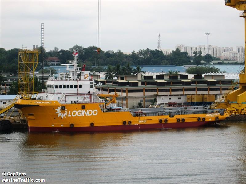 logindo stout (Offshore Tug/Supply Ship) - IMO 9548639, MMSI 525005255, Call Sign JZMW under the flag of Indonesia