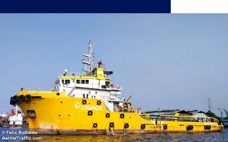 logindo overcomer (Offshore Tug/Supply Ship) - IMO 9489443, MMSI 525015881, Call Sign YGUY under the flag of Indonesia