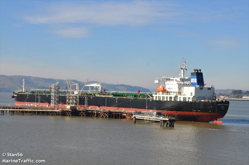 palawan star (Crude Oil Tanker) - IMO 9401233, MMSI 538003334, Call Sign V7QC9 under the flag of Marshall Islands