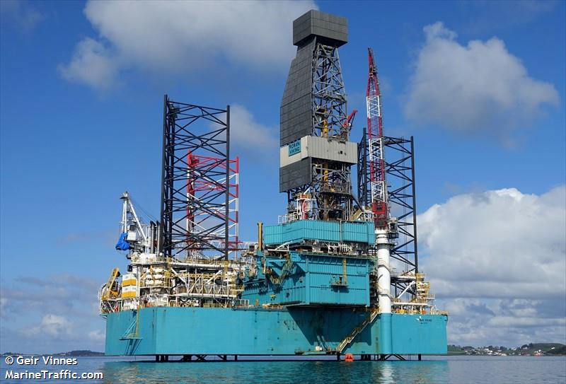 rowan viking (Platform) - IMO , MMSI 538004075, Call Sign V7VA9 under the flag of Marshall Islands