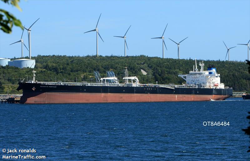 seaways montauk (Crude Oil Tanker) - IMO 9779537, MMSI 538007598, Call Sign V7WB3 under the flag of Marshall Islands