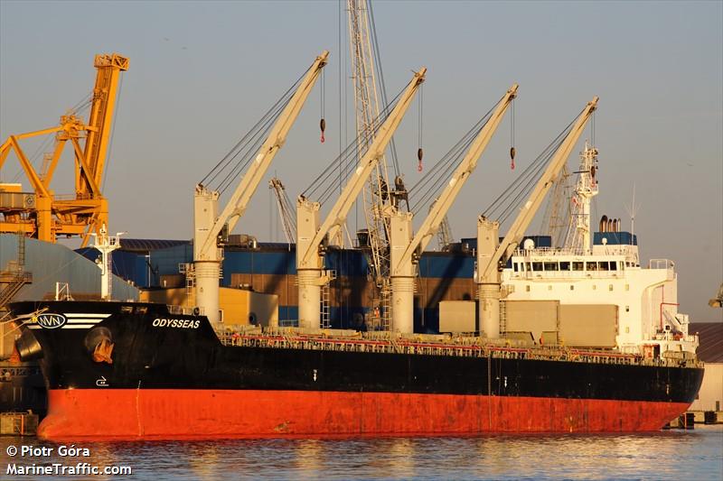 odysseas (Bulk Carrier) - IMO 9595187, MMSI 538007623, Call Sign V7XM6 under the flag of Marshall Islands