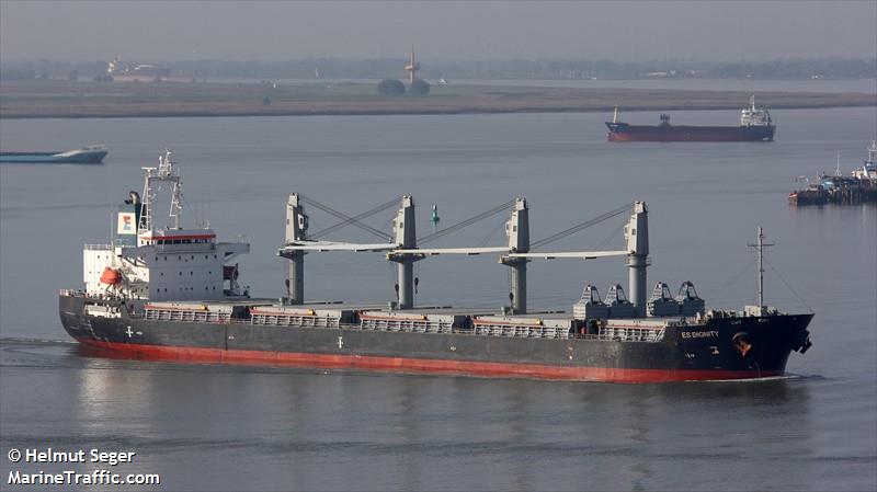 es dignity (General Cargo Ship) - IMO 9606039, MMSI 538008355, Call Sign V7A2271 under the flag of Marshall Islands