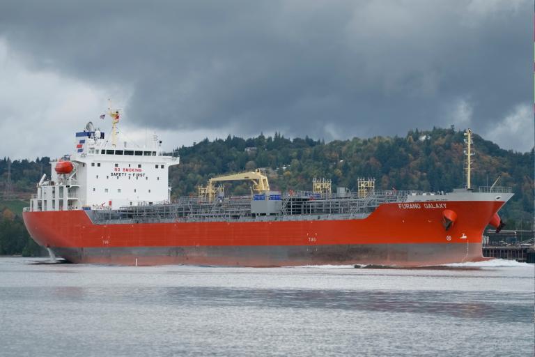 furano galaxy (Chemical/Oil Products Tanker) - IMO 9804928, MMSI 538008886, Call Sign V7A2872 under the flag of Marshall Islands
