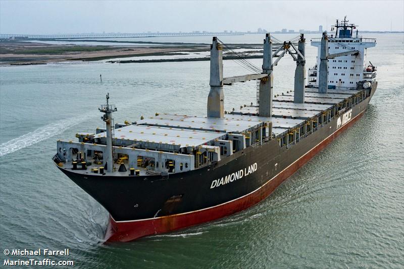 diamond land (General Cargo Ship) - IMO 9262560, MMSI 538090560, Call Sign V7A2843 under the flag of Marshall Islands