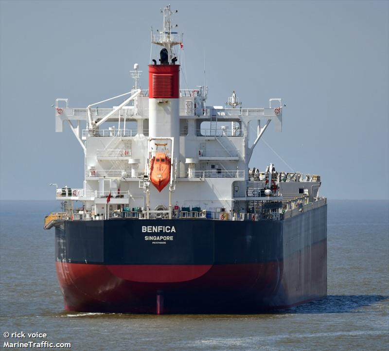 benfica (Bulk Carrier) - IMO 9746695, MMSI 563014100, Call Sign 9V5085 under the flag of Singapore