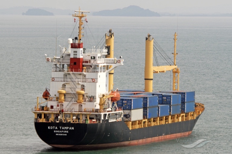 kota tampan (Container Ship) - IMO 9281346, MMSI 563955000, Call Sign 9VIB6 under the flag of Singapore