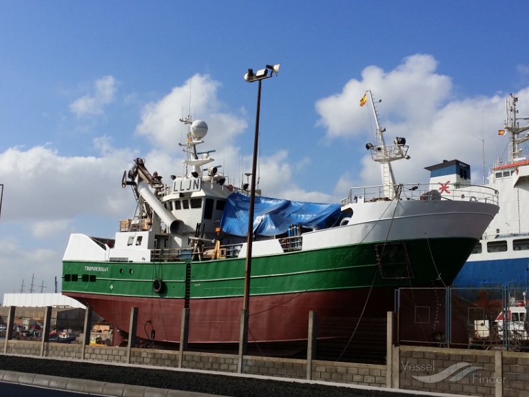 tronderhav (Fishing Vessel) - IMO 9029243, MMSI 613003622, Call Sign TJMC77 under the flag of Cameroon