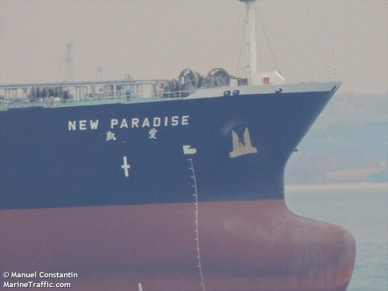 new paradise (Crude Oil Tanker) - IMO 9398060, MMSI 636014478, Call Sign A8UD8 under the flag of Liberia