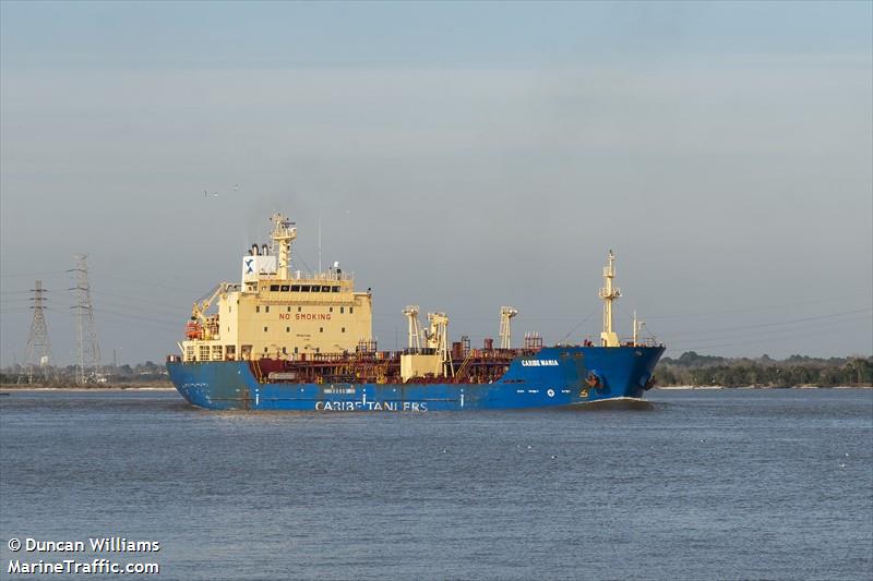 caribe maria (Chemical/Oil Products Tanker) - IMO 9337286, MMSI 636017331, Call Sign D5KK2 under the flag of Liberia