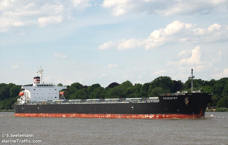 coventry (Bulk Carrier) - IMO 9313307, MMSI 636017692, Call Sign A8ZP6 under the flag of Liberia