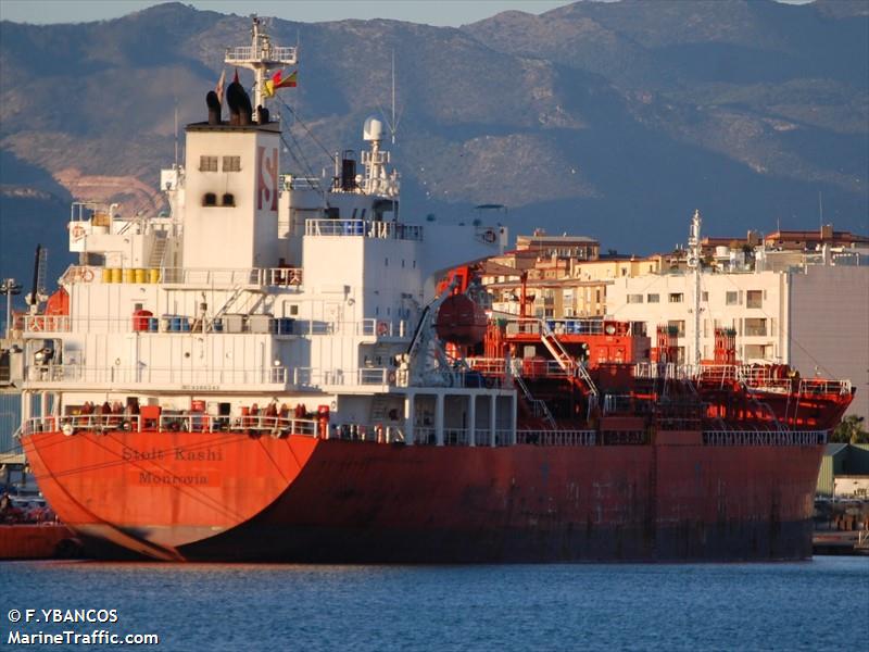 stolt kashi (Chemical/Oil Products Tanker) - IMO 9266243, MMSI 636017829, Call Sign D5MW9 under the flag of Liberia