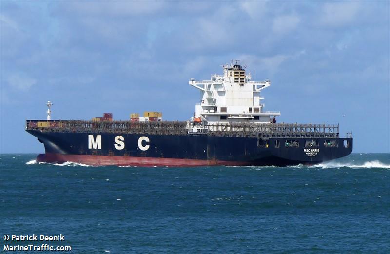 msc paris (Container Ship) - IMO 9301483, MMSI 636019413, Call Sign D5UK4 under the flag of Liberia