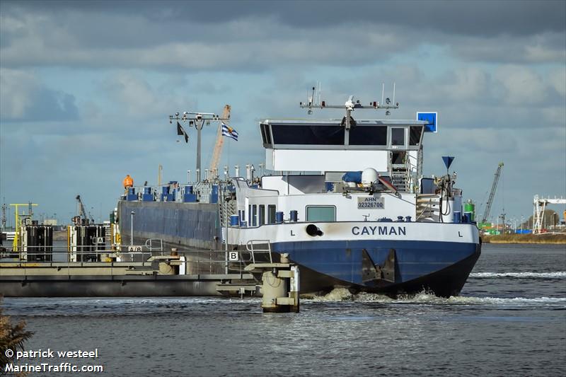 cayman (Tanker) - IMO , MMSI 205524290, Call Sign OT5242 under the flag of Belgium