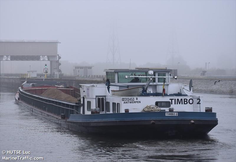 timbo 2 (Cargo ship) - IMO , MMSI 205552590, Call Sign OT5525 under the flag of Belgium
