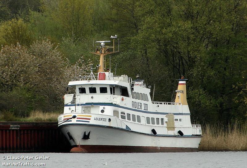 adler vii (Passenger Ship) - IMO 7928603, MMSI 211205950, Call Sign DJIP under the flag of Germany