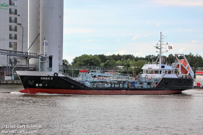 ebba 2 (Bunkering Tanker) - IMO 9588914, MMSI 211523910, Call Sign DFII under the flag of Germany