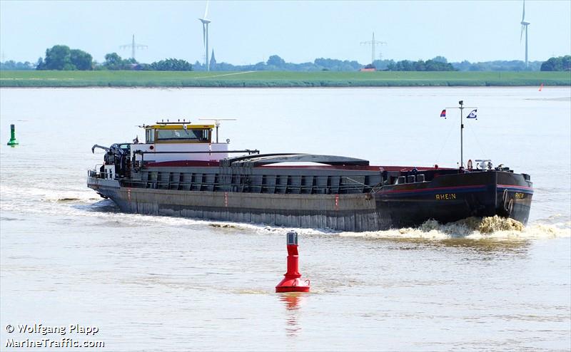 rhein (Cargo ship) - IMO , MMSI 211531070, Call Sign DB5229 under the flag of Germany