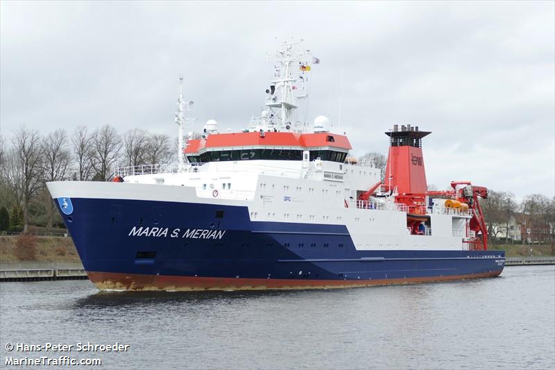 maria s. merian (Research Vessel) - IMO 9274197, MMSI 211753000, Call Sign DBBT under the flag of Germany