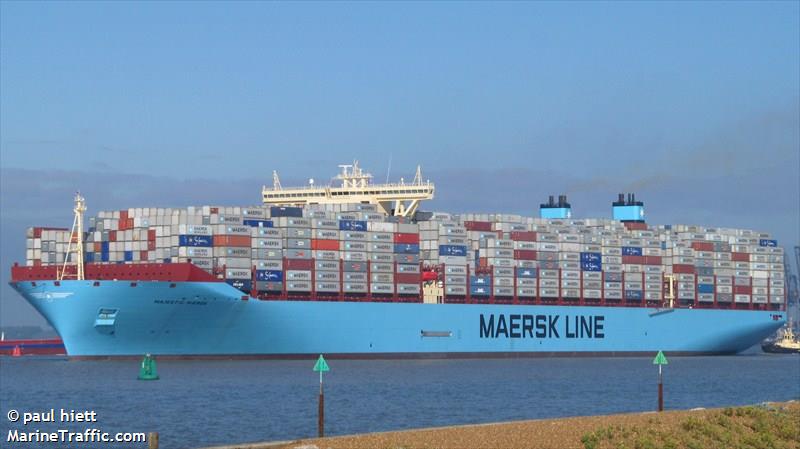 majestic maersk (Container Ship) - IMO 9619919, MMSI 219018501, Call Sign OWJD2 under the flag of Denmark