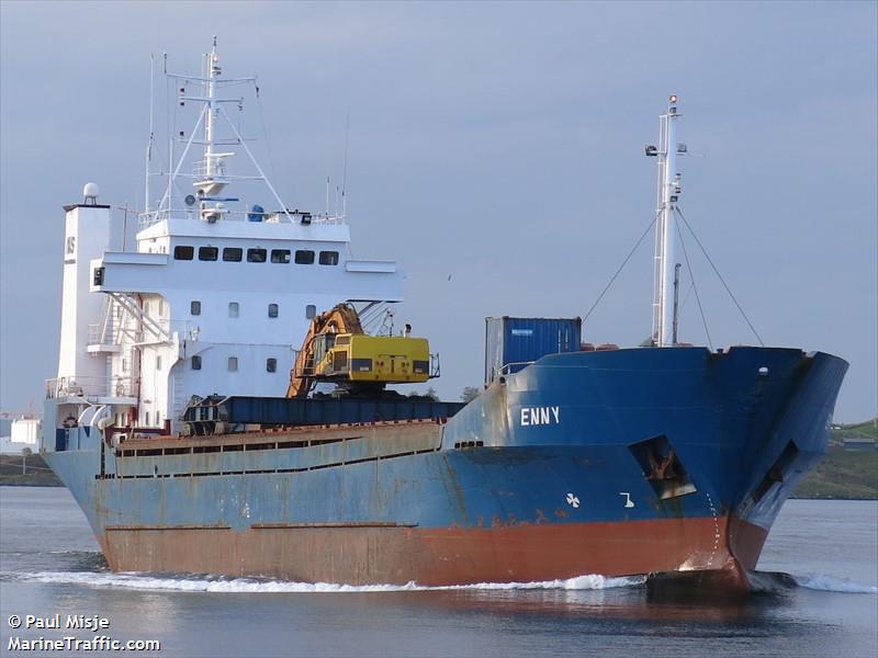 mv enny (General Cargo Ship) - IMO 7926409, MMSI 219164000, Call Sign OYCM2 under the flag of Denmark