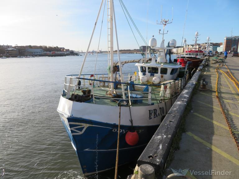 odyssey fr70 (Fishing vessel) - IMO , MMSI 235012098, Call Sign 2USD under the flag of United Kingdom (UK)