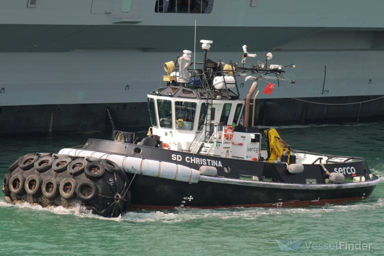 sd christina (Tug) - IMO 9533751, MMSI 235074703, Call Sign 2CPN3 under the flag of United Kingdom (UK)