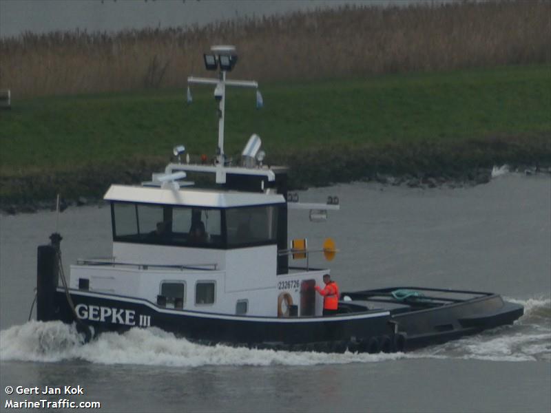gepke 3 (Tug) - IMO , MMSI 244700495, Call Sign PC7570 under the flag of Netherlands