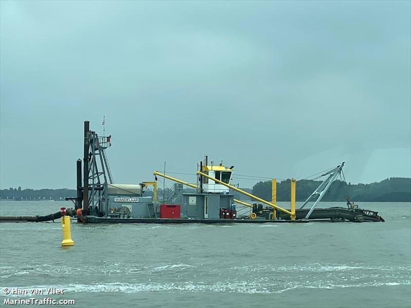 wandelaar (Dredging or UW ops) - IMO , MMSI 244890312, Call Sign PC5513 under the flag of Netherlands