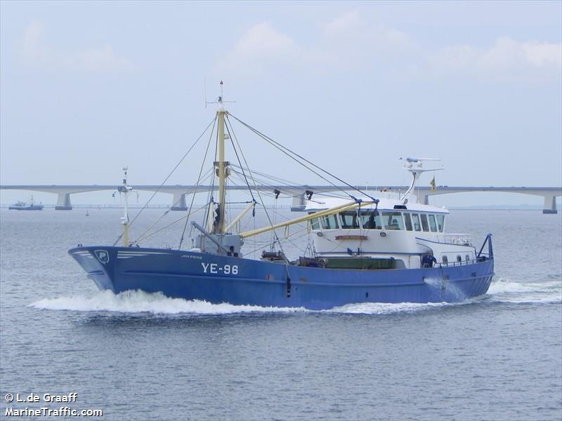ye 96 jan prins (Fishing Vessel) - IMO 9152636, MMSI 245476000, Call Sign PEYM under the flag of Netherlands