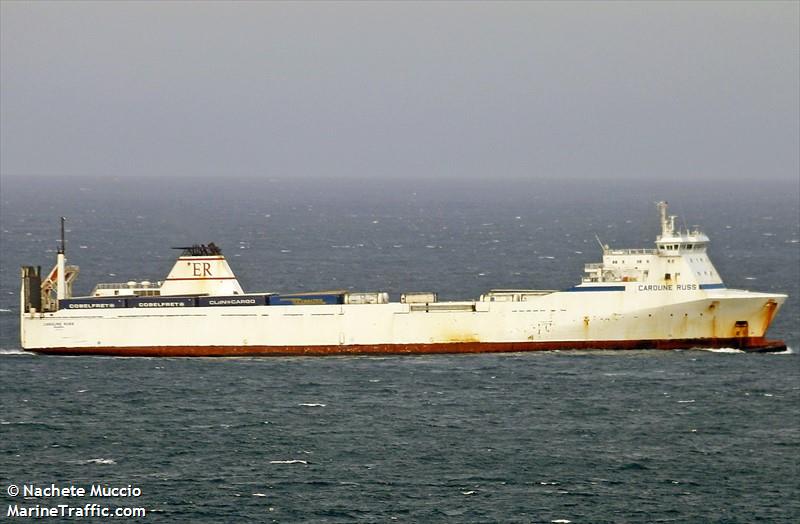 caroline russ (Ro-Ro Cargo Ship) - IMO 9197533, MMSI 255805834, Call Sign CQBF under the flag of Madeira