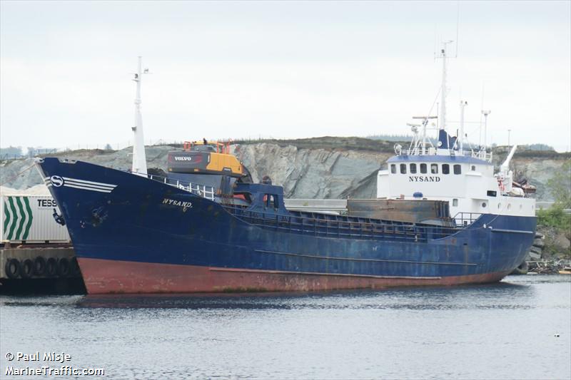 nysand (General Cargo Ship) - IMO 6514936, MMSI 257040600, Call Sign LJIE under the flag of Norway